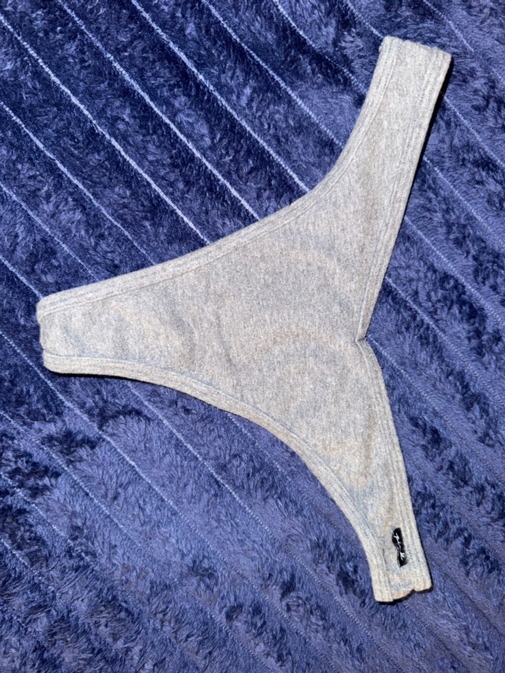 PINK Victoria's Secret Heather Gray Thong Panty